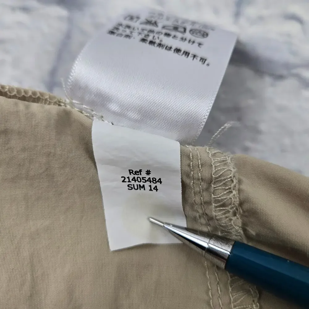 Eddie Bauer Travex Khaki Lightweight Nylon Outdoor Skirt Pockets Hiking size 4